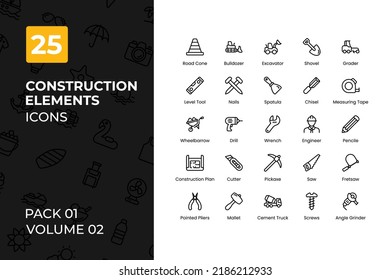 Construction Icons Collection. Set contains such Icons as labor, construction, 8 may, tools, and more.