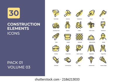 Construction Icons Collection. Set contains such Icons as labor, construction, 8 may, tools, and more.