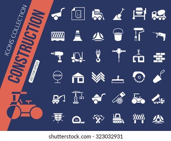 Construction icons collection. Vector illustration