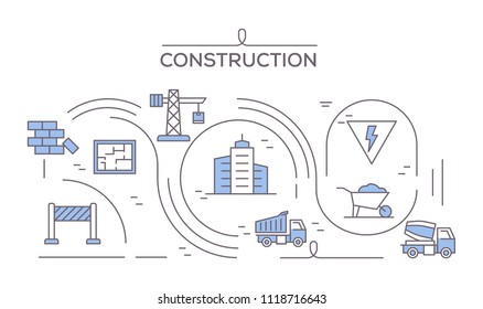 Construction Icons Concept