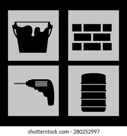 construction icons design, vector illustration eps10 graphic 