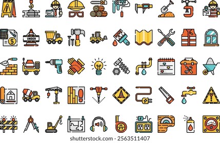 Construction icons High-Quality Vector Icons Collection with Editable Stroke. Ideal for Professional and Creative Projects.