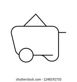 Construction icons line, Isolated illustration.