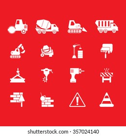 Construction Icons Set.