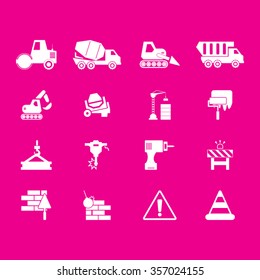 Construction Icons Set.