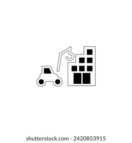 Construction Icons Set on White Background. Spanner logo design element . Build and construction icon element. Vector illustration. build icon vector. Tools vector wrench icon. 