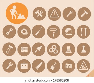 Construction Icons set Vector illustration
