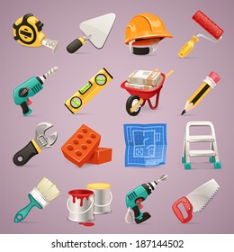 Construction Icons Set1.1 In the EPS file, each element is grouped separately.