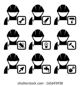 Construction Icons set.Illustration EPS10