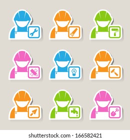 Construction Icons set.Illustration EPS10