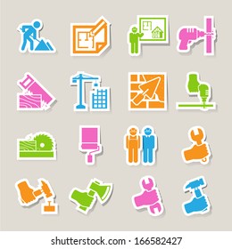 Construction Icons set.Illustration EPS10