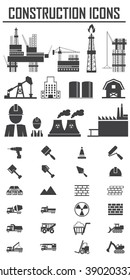 Construction Icons set.Illustration EPS10