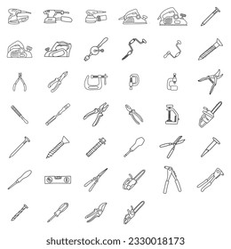Construction icons sketch 