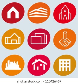 Construction icons. Vector art.