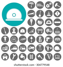 Construction icons. Vector Illustration eps10