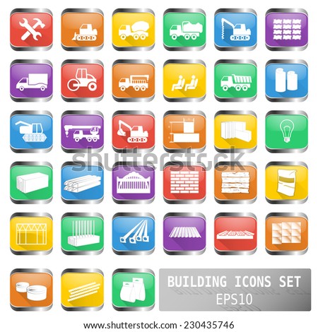 construction icons for websites vector