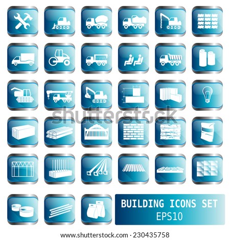 construction icons for websites vector