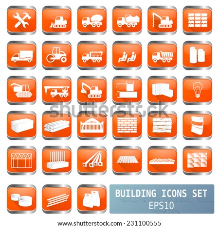 construction icons for websites vector