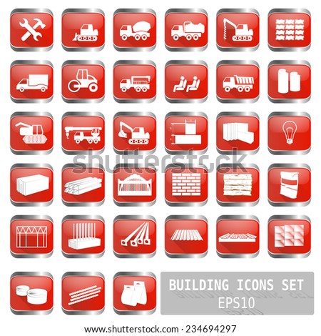 construction icons for websites vector