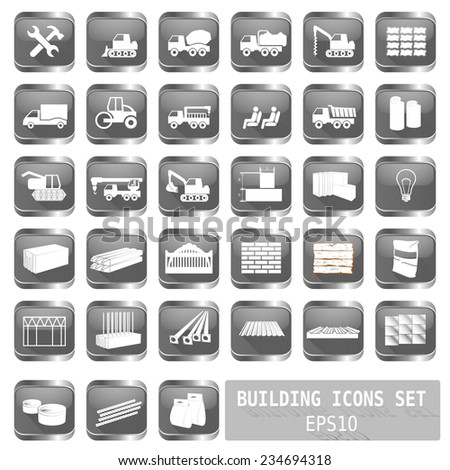 construction icons for websites vector