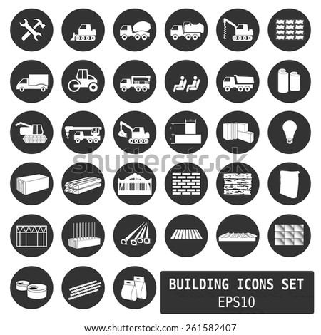 construction icons for websites  - vector illustration