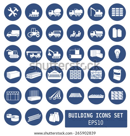 construction icons for websites  - vector illustration