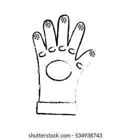 Construction industrial glove icon vector illustration graphic design