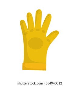 Construction industrial glove icon vector illustration graphic design