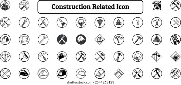 Construction and Industrial Icon Pack, Silhouette Icon