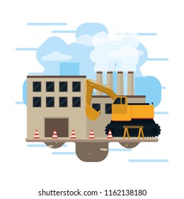 Construction industry concept