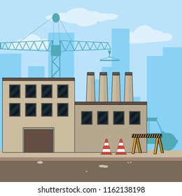 Construction industry concept