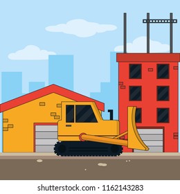 Construction industry concept