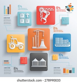 Construction and industry concept design clean background,clean vector