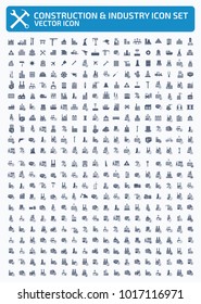 Construction and industry icon set design
