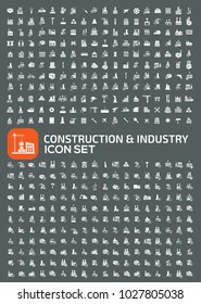 Construction and industry icon set design