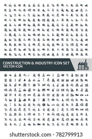 Construction and industry icon set design