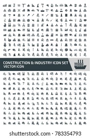 Construction and industry icon set design