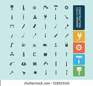 
Construction industry icon set,vector