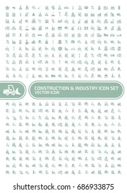 Construction and industry icon set,vector