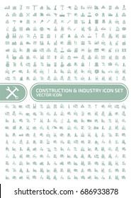 Construction and industry icon set,vector