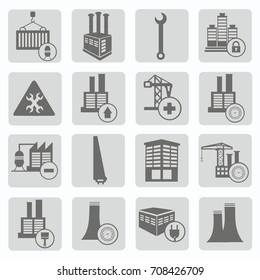 Construction and industry icon set,vector