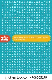 Construction and industry icon set,vector