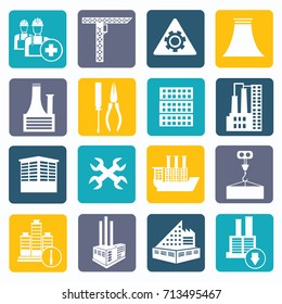 Construction and industry icon set,vector