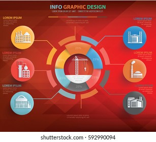 Construction and industry info graphics design,clean vector