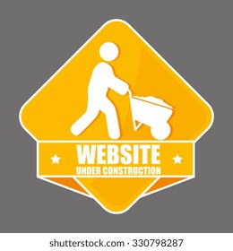 Construction industry and tools graphic design, vector illustration