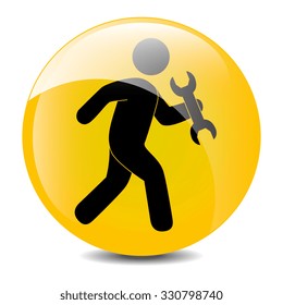Construction industry and tools graphic design, vector illustration