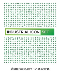Construction and industry vector icon set design