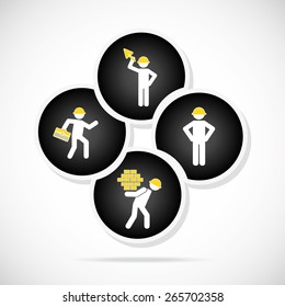 construction infographic design, vector illustration eps10 graphic 