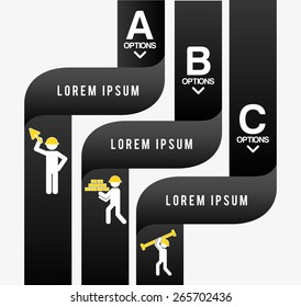 construction infographic design, vector illustration eps10 graphic 
