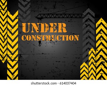 Construction infographics,Building under Construction site,Vector illustration template design